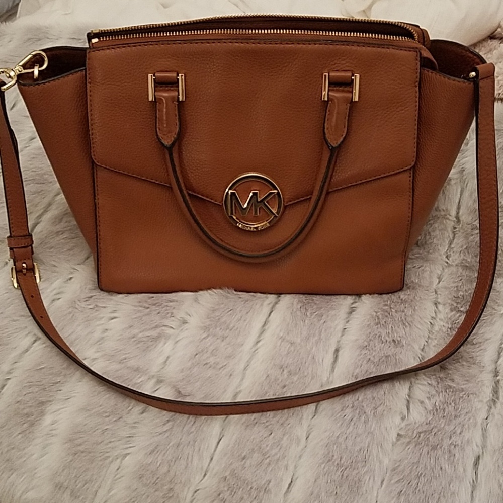 Michael Kors camel satchel